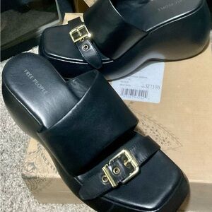 New Free People Mila Minimal Wedge Sandals Platform